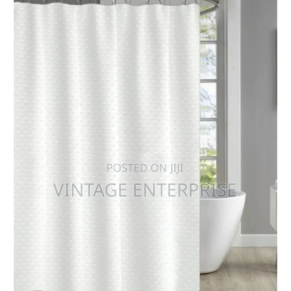100% Polyester Heavy Fabric Shower Curtain
