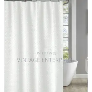 100% Polyester Heavy Fabric Shower Curtain