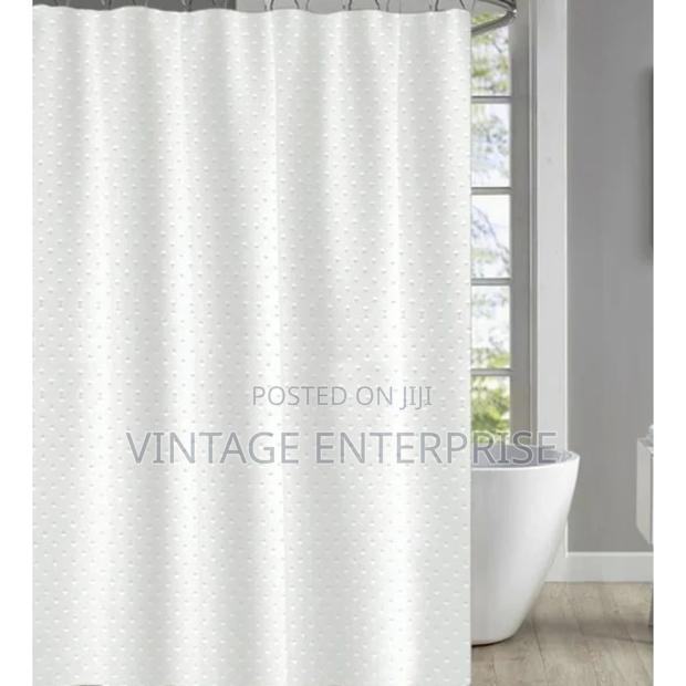 100% Polyester Heavy Fabric Shower Curtain - main view