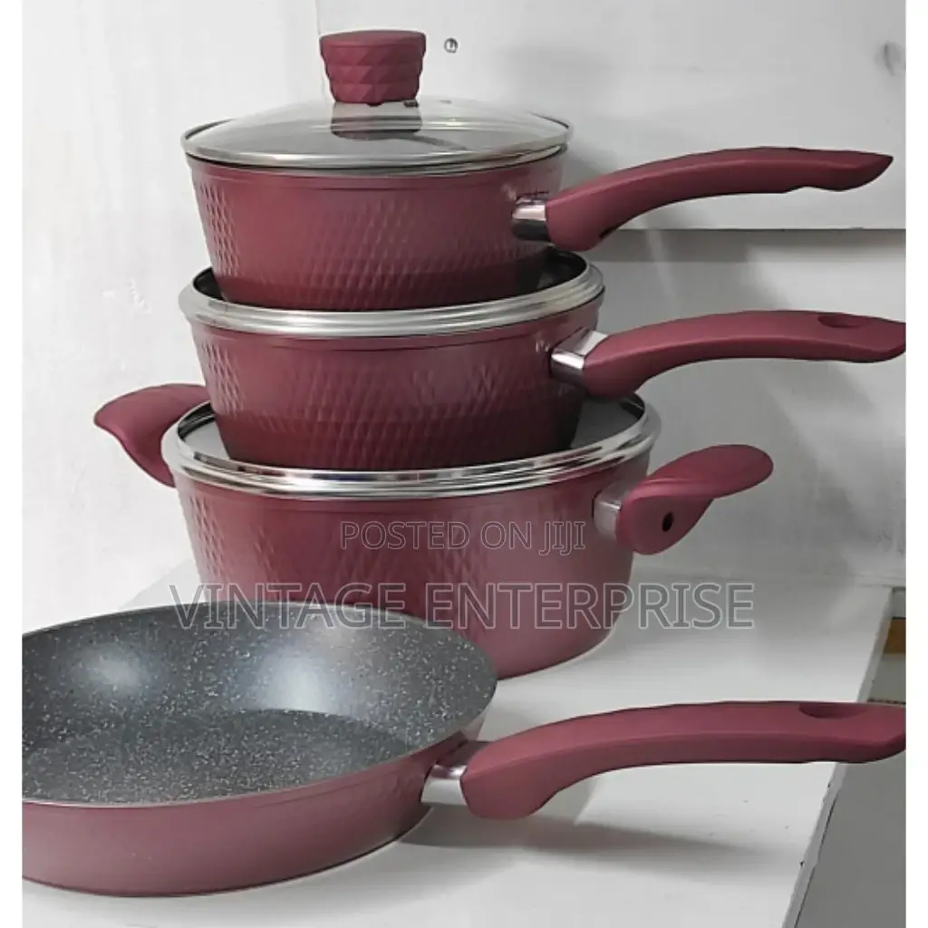 7pc Granite Non-Stick Cookware Set .