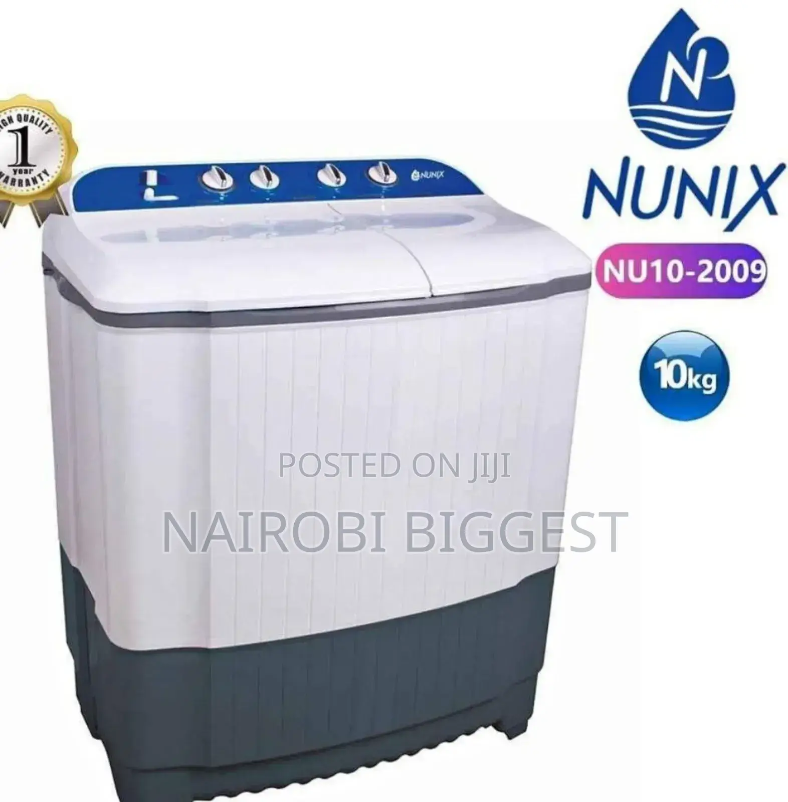 Wsshing Machine Nunix 10kg Twin Tub Washing Machine