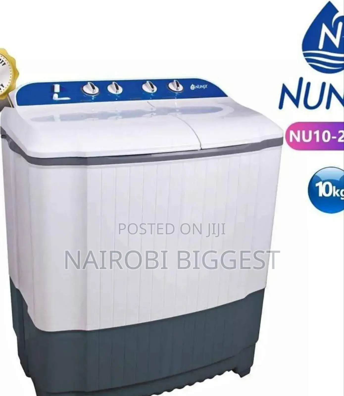 Nunix 10kg Twin Tub Washing Machine