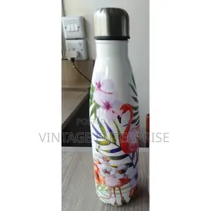 Hot Cold Flowered Water Bottles. 