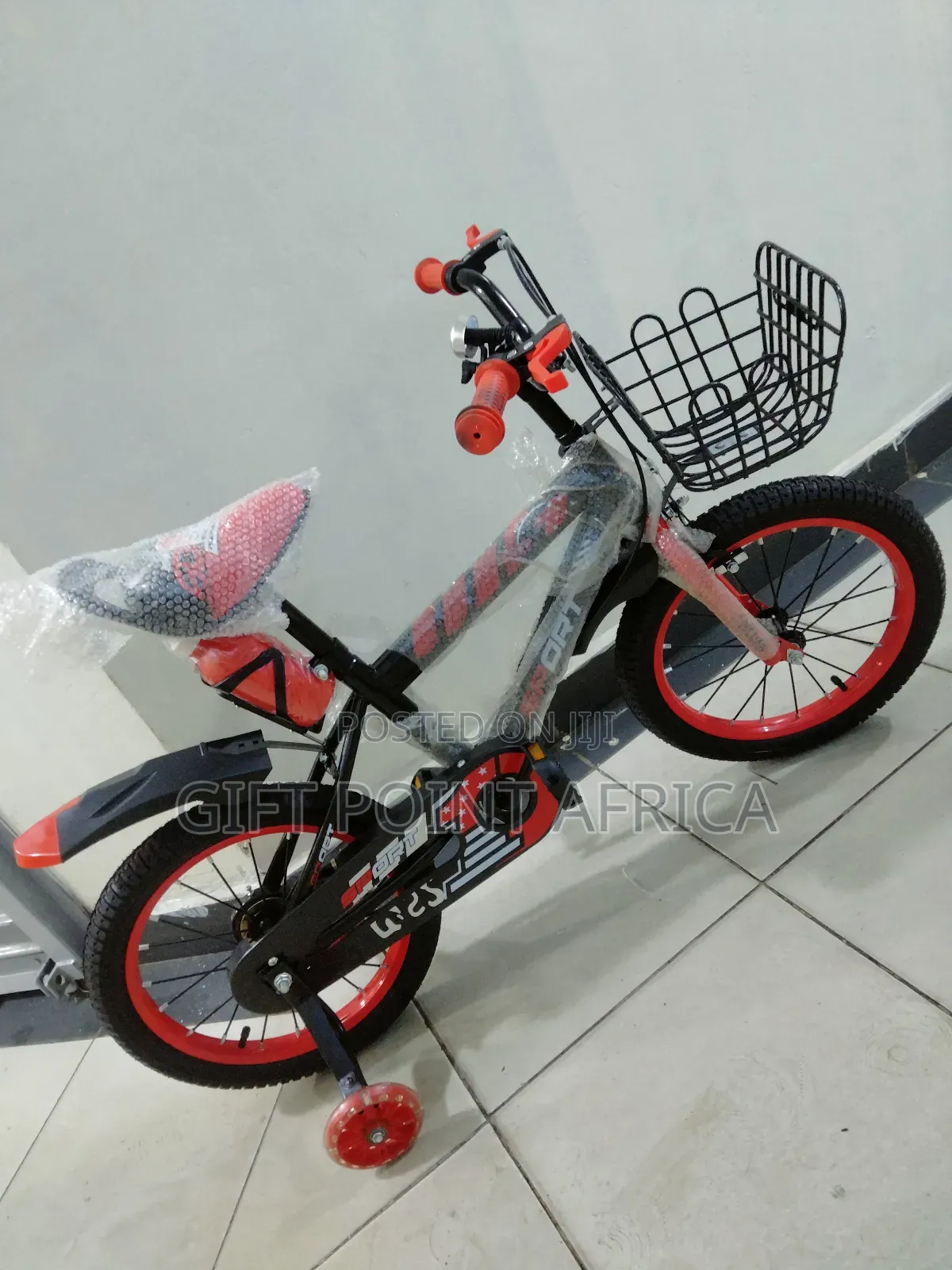 Bike Size 16" With Adjustable Seat for Kids
