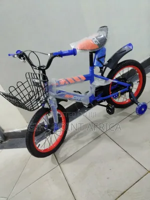 Size 16" Bike Blue In Color With Training Wheels For Kids