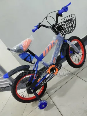 Bike Size 16" for Kids With Adjustable Wheels