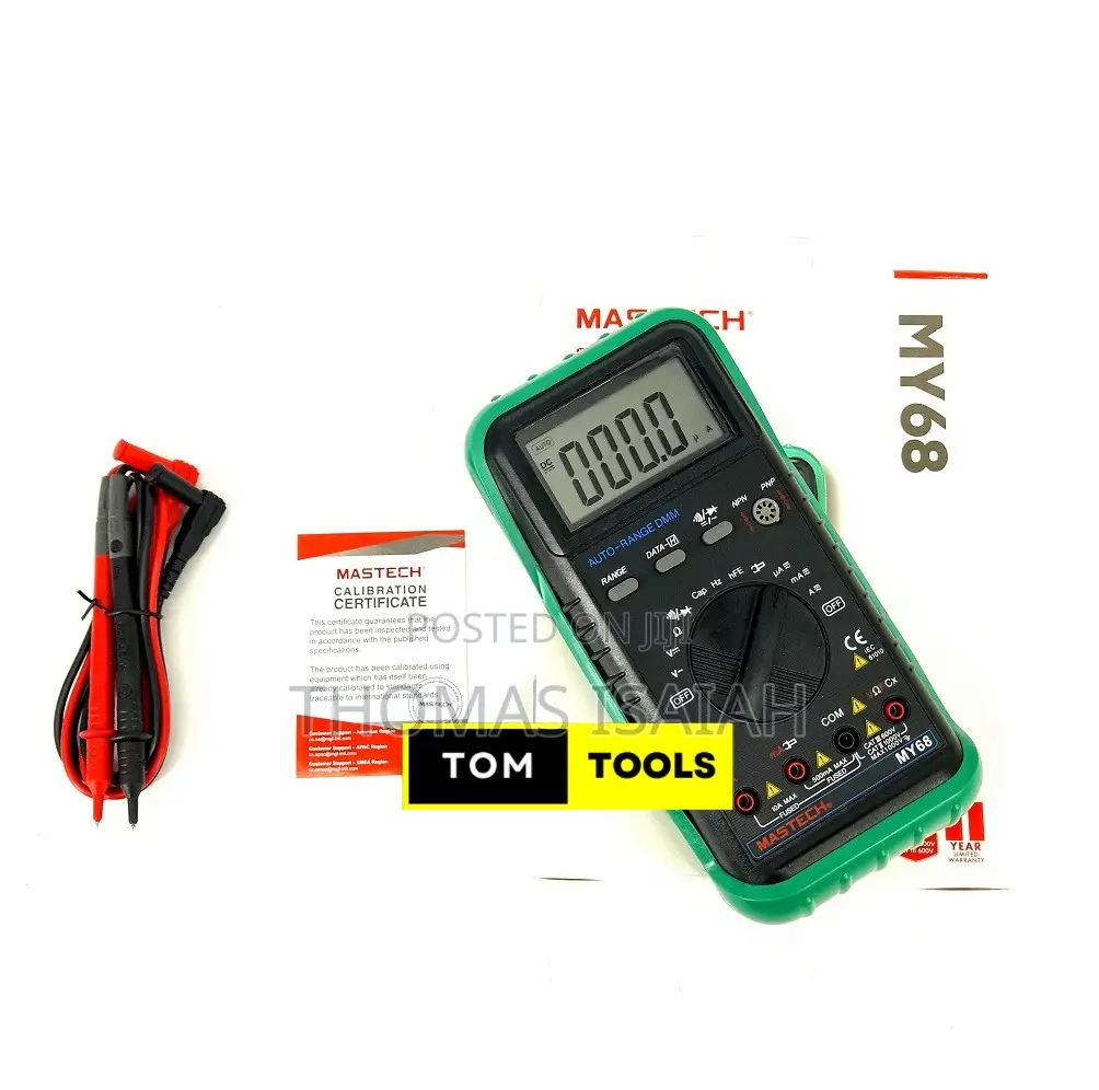 Mastech My68 Auto Range Digital Multimeter With Capacitance,