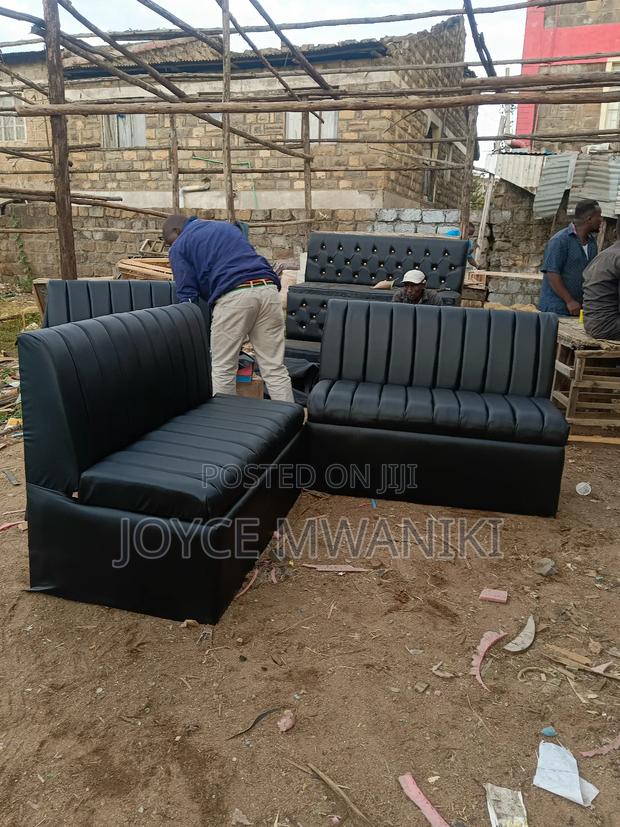 Restaurant Couch, 2 Seater Black Latest Design 
