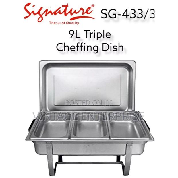 (9litres Cap) Quality Triple Cheffing Dishes  - main view