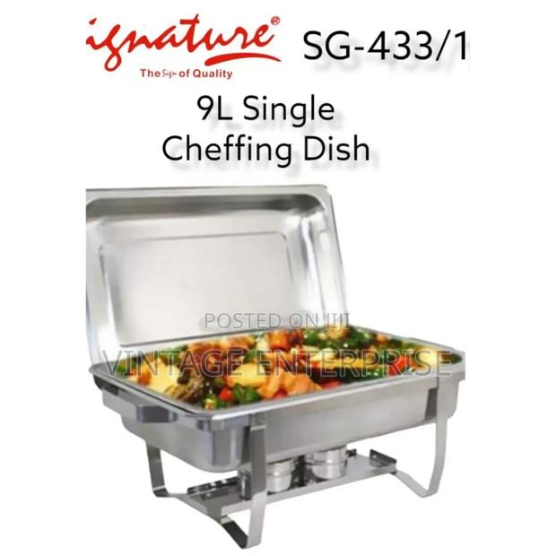 ( 9litres Cap )-Single Cheffing Dish . - main view