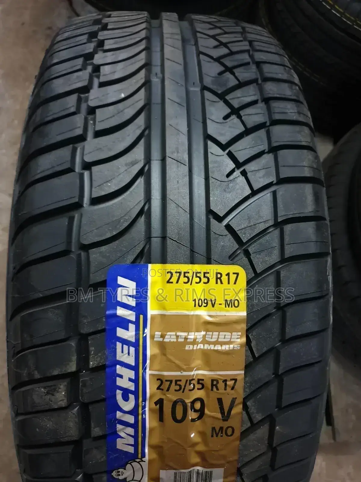 275 /55 R17 Michillin Tyres.