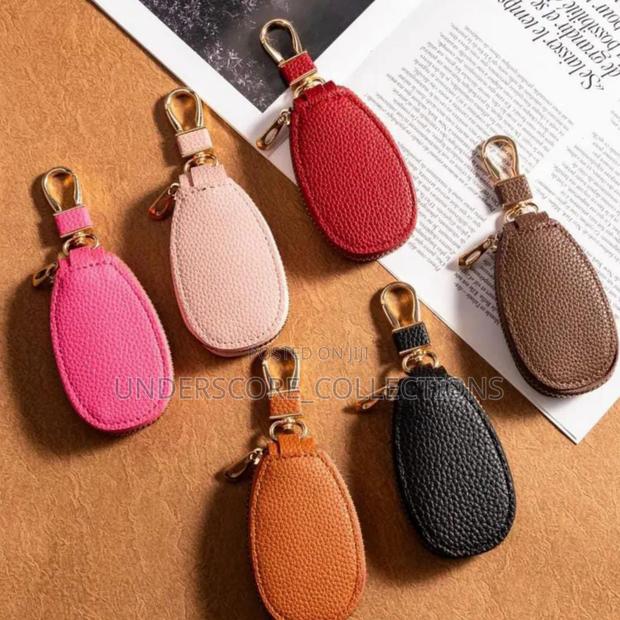 Leather Key Holder Bag Ideal For Keyless Car Key Or Normal - thumbnail 3