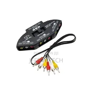 AV Box - 3 in 1 Composite RCA AV Audio Video + AV Cable - Bl