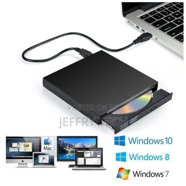External CD DVD Drive, USB 2.0 Slim Protable External CD-RW - main view