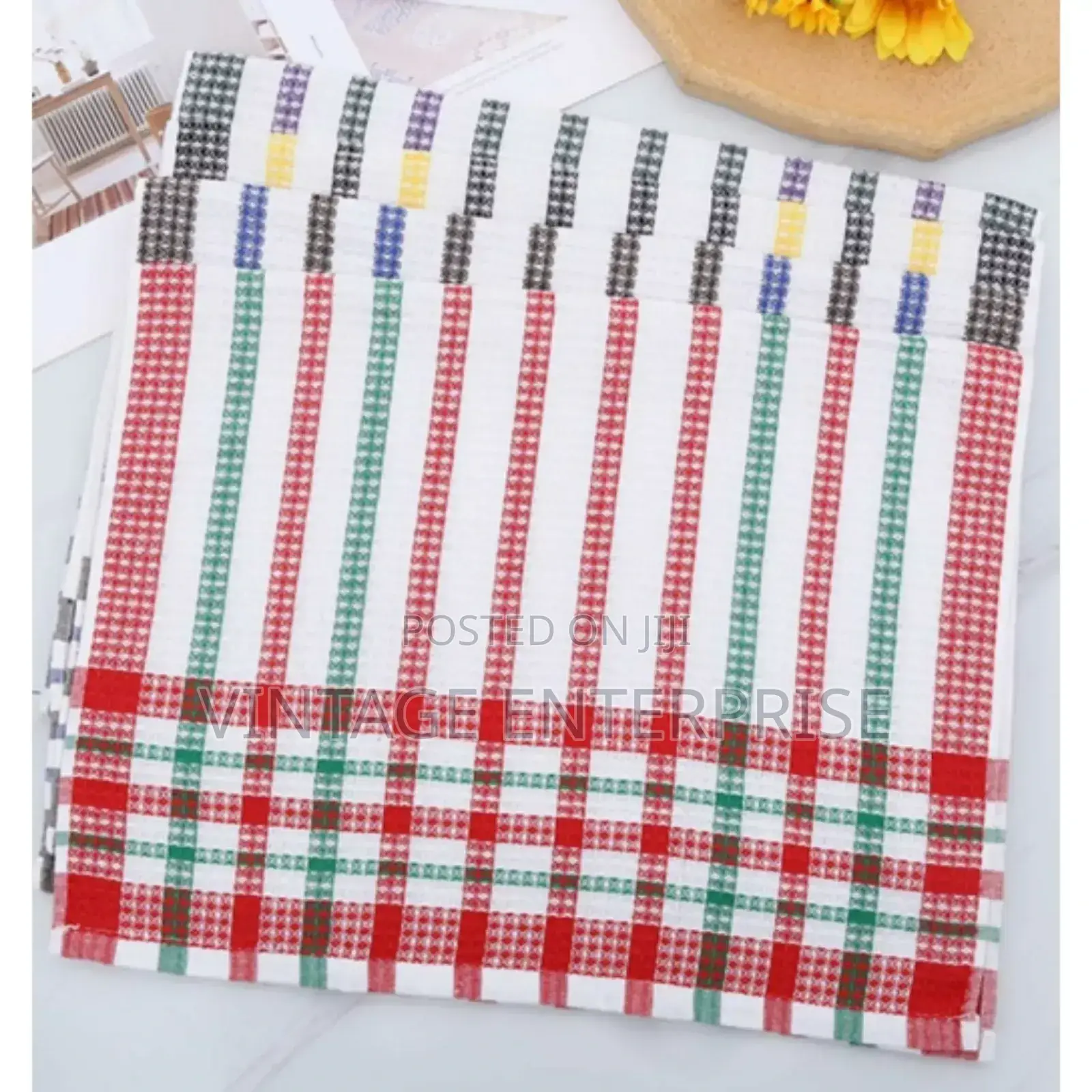 Stripe Dish Towels for Washing and Drying Dishes .