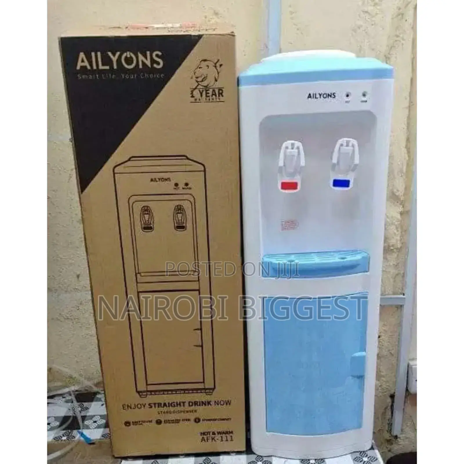 Ailyons Blue White 2 Tap Water Dispenser