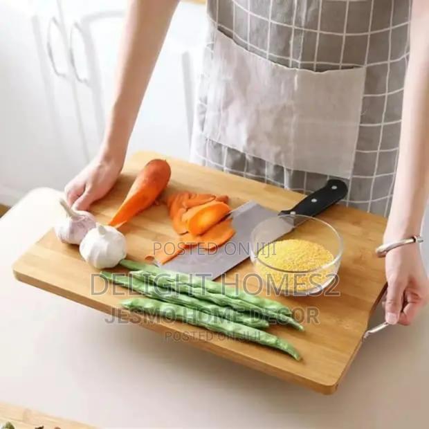 Hard Big Size 1.8cm Thick Wooden Bamboo Chopping Board - thumbnail 3