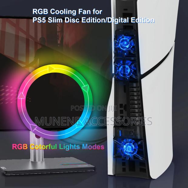 Ps5 Cooling Fan High Efficient Cooler System USB Port - thumbnail 4
