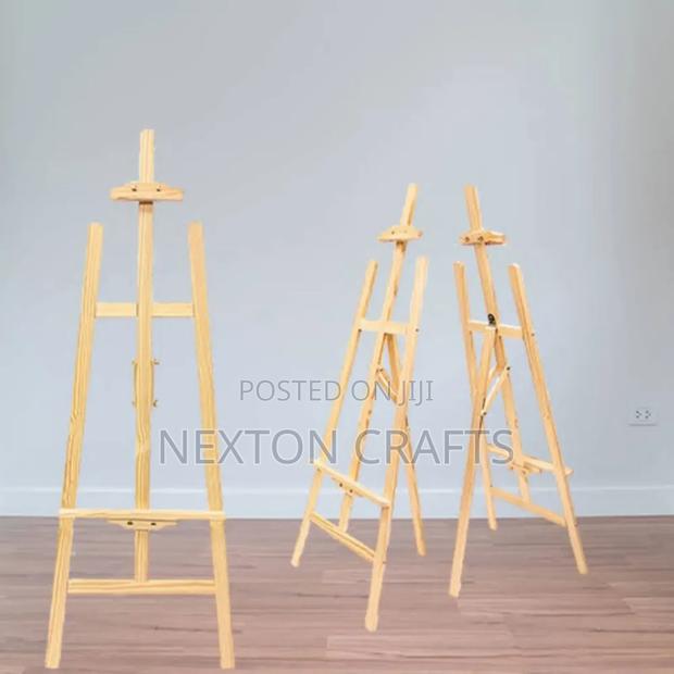 Artists Durable and Adjustable Pine Wood EaselStand - thumbnail 3