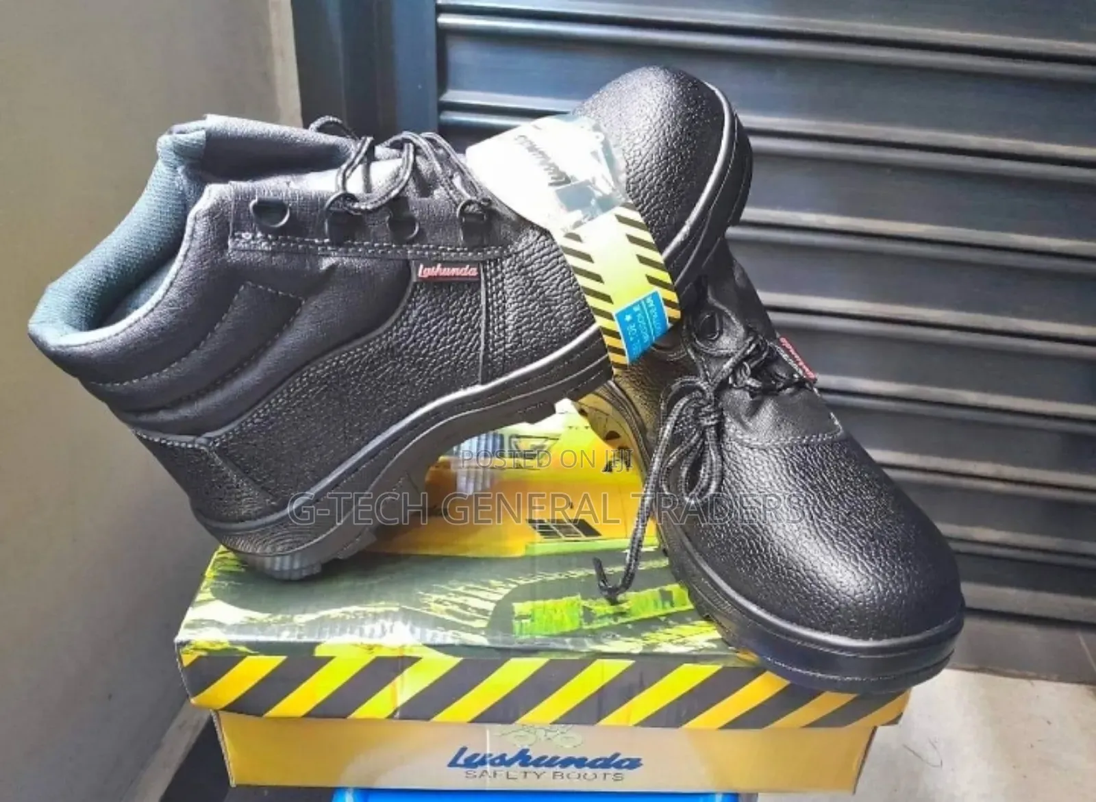 All Weathered Anti Slip Safety Boots/Black Size 8