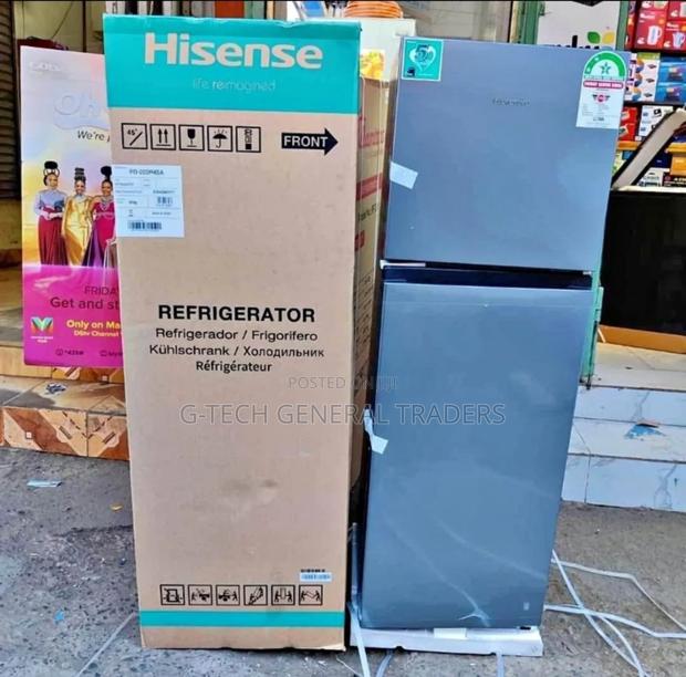 Refrigerator!Hisense 154l Double Door Refrigerator-silver