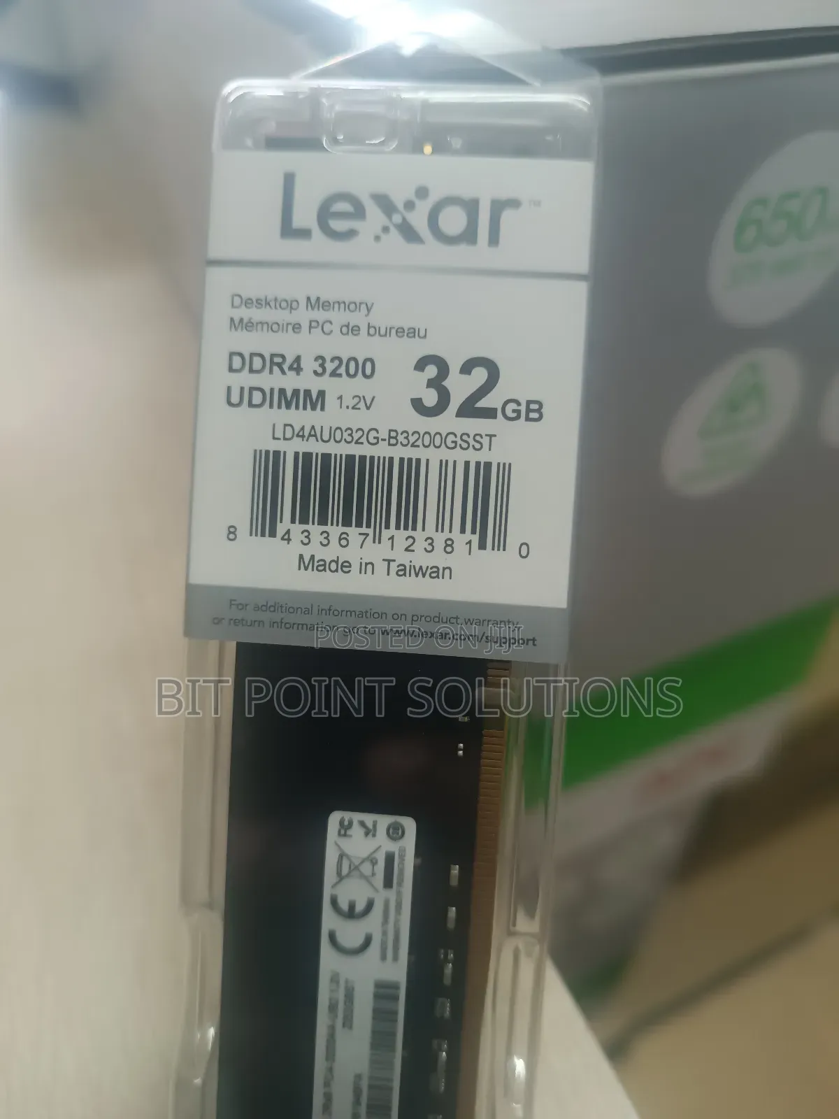 Lexar 32gb DDR4 3200mhz Desktop Ram '! 32gb DDR4 Desktop Ram in Nairobi
