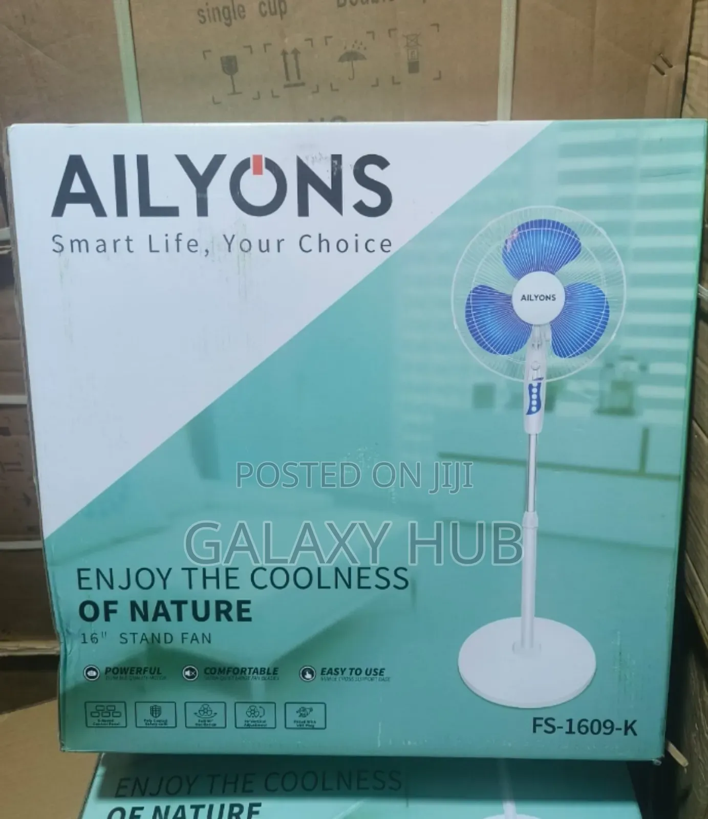 Ailyons 16 Inches Standing Fan Round Base