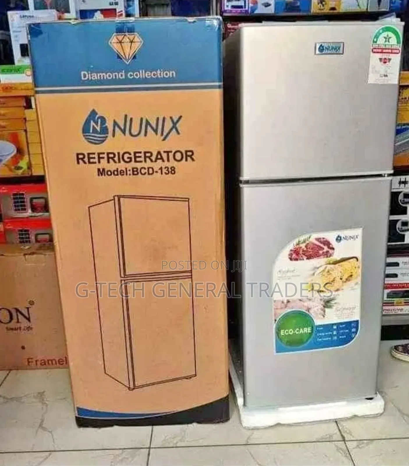 Nunix 138l 2-star Rating 138l Double Door Refrigerator