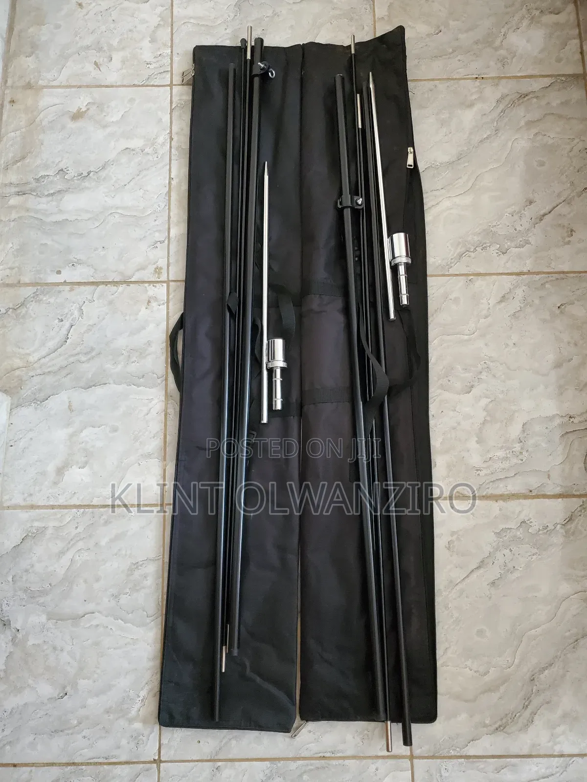 2 Teardrop Banner Stands