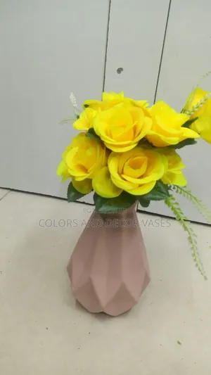 Pink Vase Yellow Flowers 900shillings