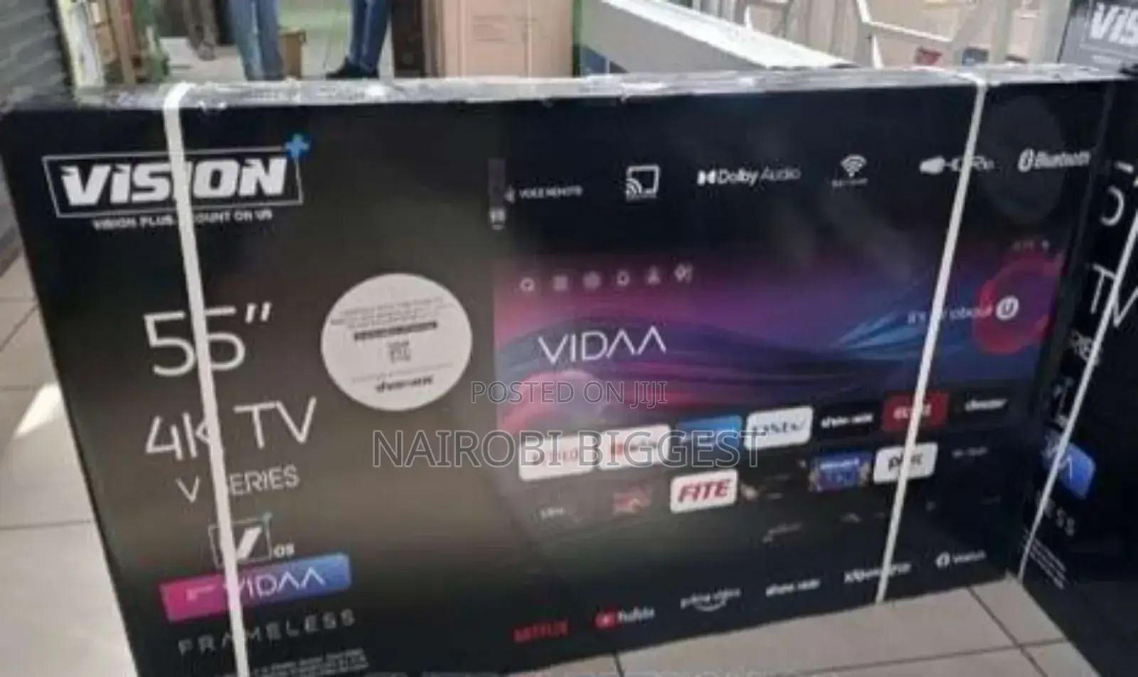 Vision 55 Inches Vidaa Frameless Tv