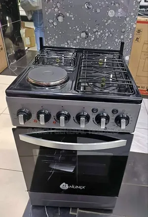Nunix 3gas+1electric Plate 60*60 Oven Cooker With Oven