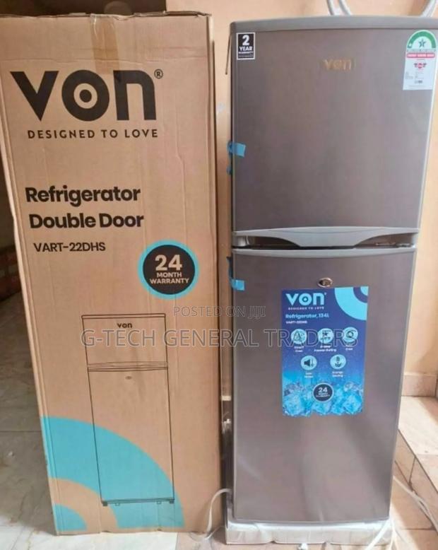 Von Hotpoint Double Door Dark Silver 138l Refrigerator