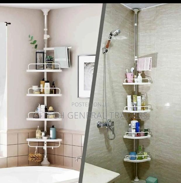 Generic 4 Tier Telescopic Bathroom/Toilet Corner Shelf - main view
