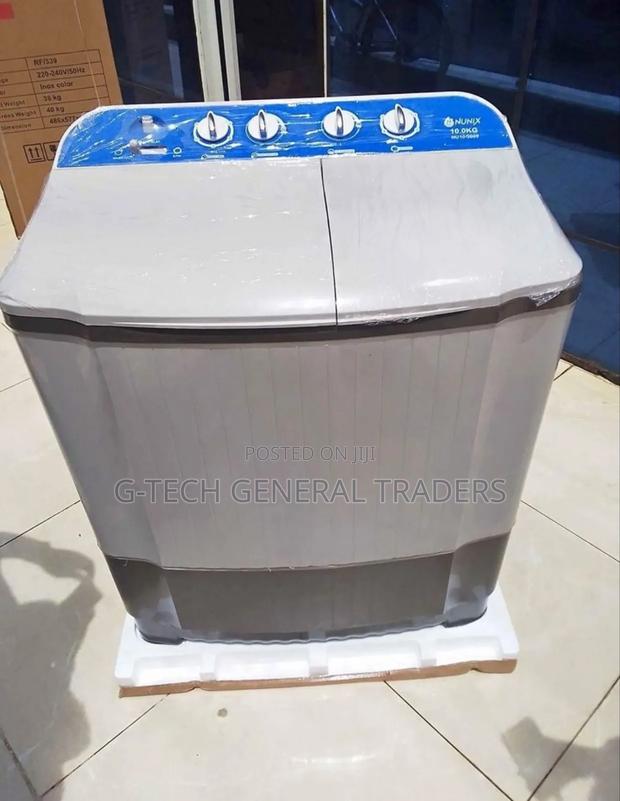 Nunix Semi Automatic Wash and Spin Washing Machine -10kg