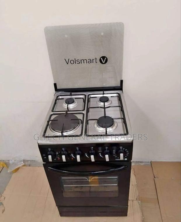 Volsmart Cooker!3gas+1electric Plate Oven Cooker 50*60