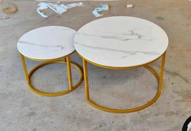 Nesting Round Coffee Marble Table
