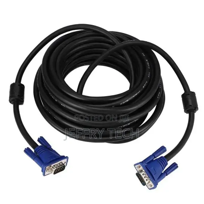 VGA Male to Male Cable 10m - Black / Blue