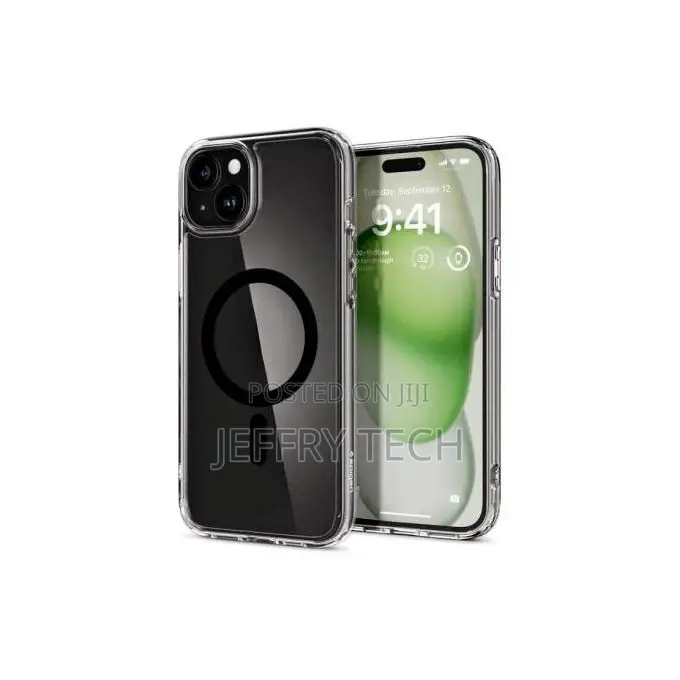 Magsafe Case Compatible With iPhone 15 + 1 Shockproof - Tran