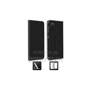 Galaxy A03S + Shockproof Flip Case - Black