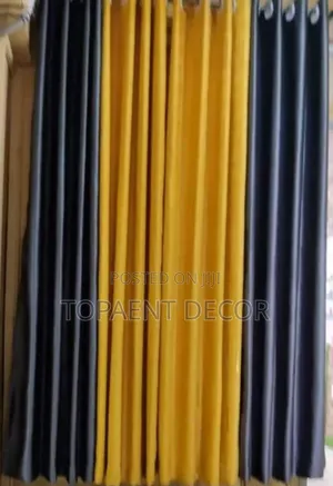 Black and Yellow Door Curtain Black and Yellow Door Curtain