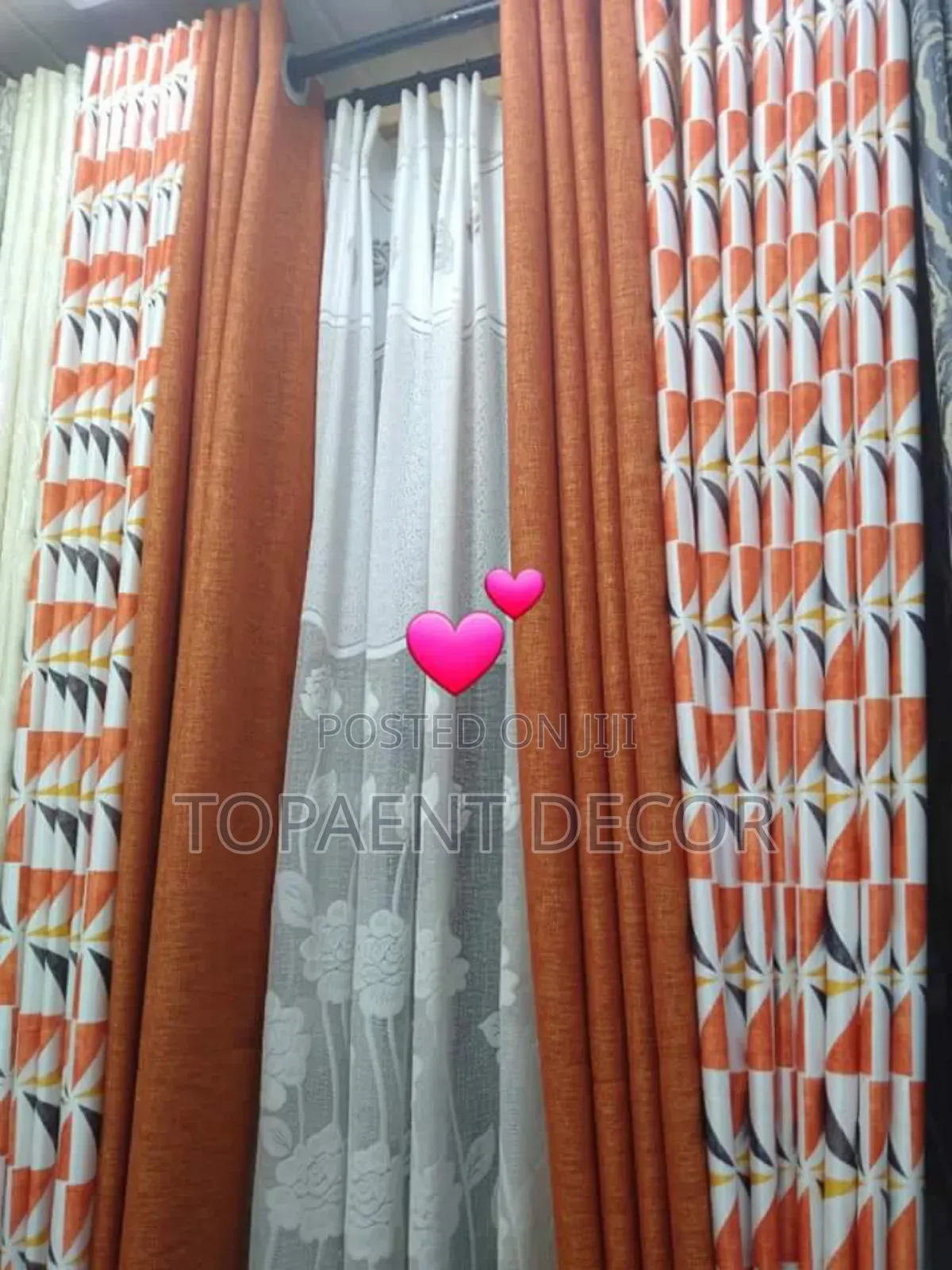 Orange Themed Door Curtains Orange Themed Door Curtains
