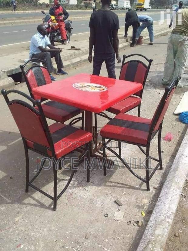 Restaurant Set, 4 Chairs and a Table - main view