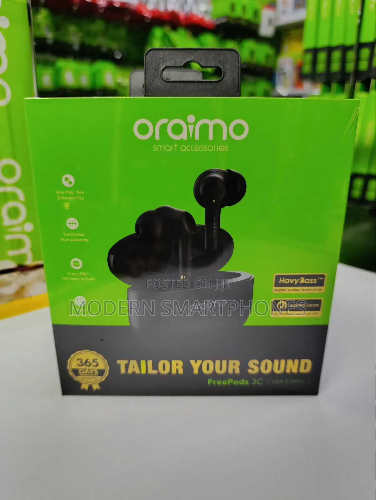 Oraimo Freepods 3C Bluetooth Wireless Earphones Earpods