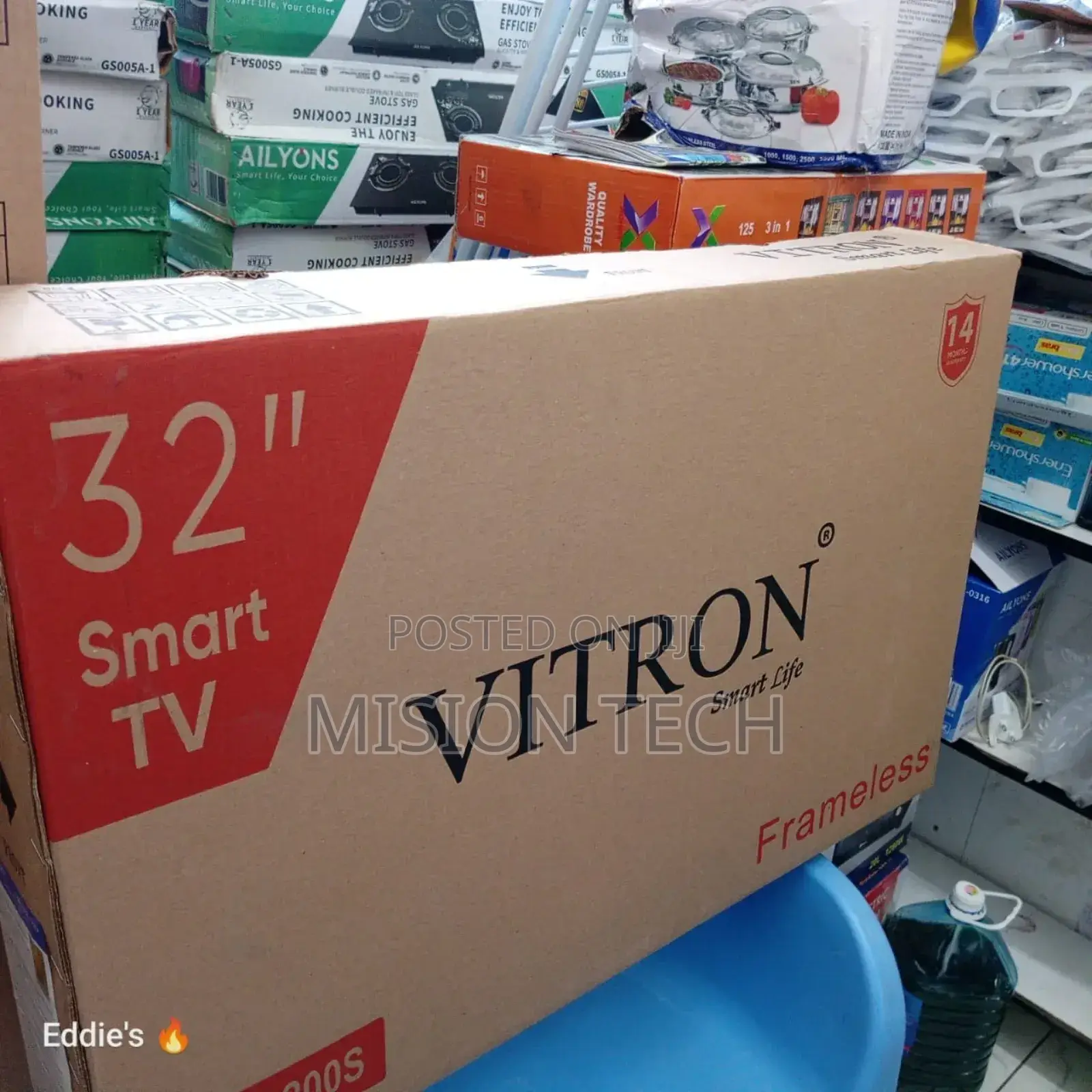 Vitron 32"Inch Frameless Smart Android TV Netflixyoutube