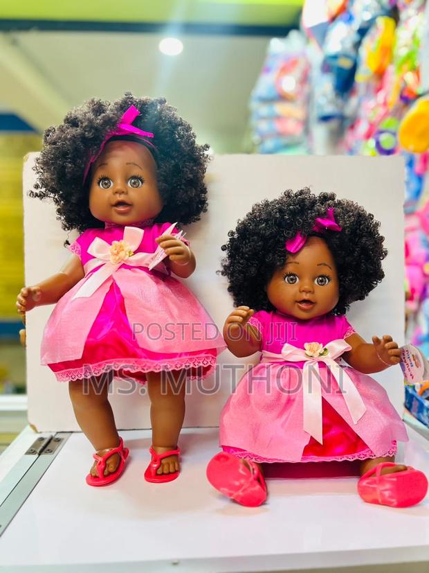New  Large African Doll With Baby Sound - main view