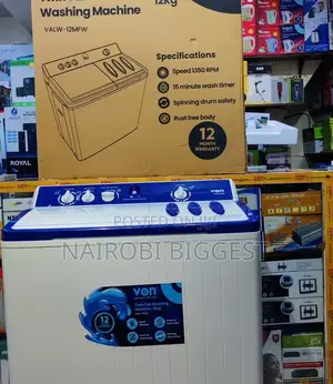 Von 12kg Twin Tub Washing Machine