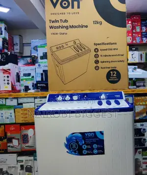 Excellent Von 12kg Twin Tub Washing Machine