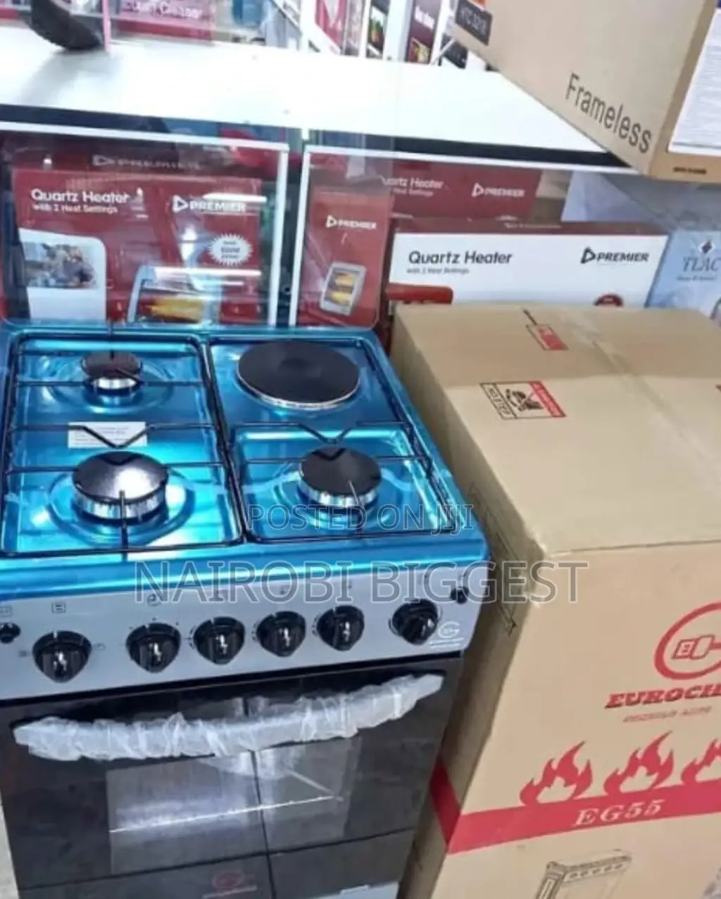 Eurochef 3+1 50by 55 Standing Cooker