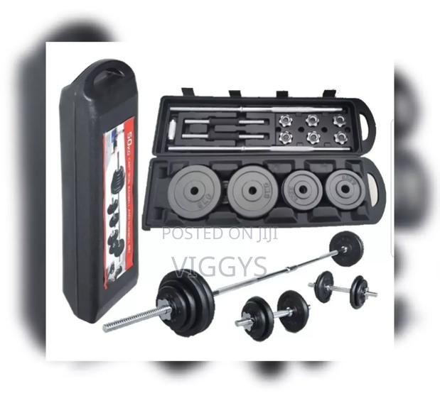 50 Kg York Barbell and Dumbell Set 6 in 1 Dumbells.